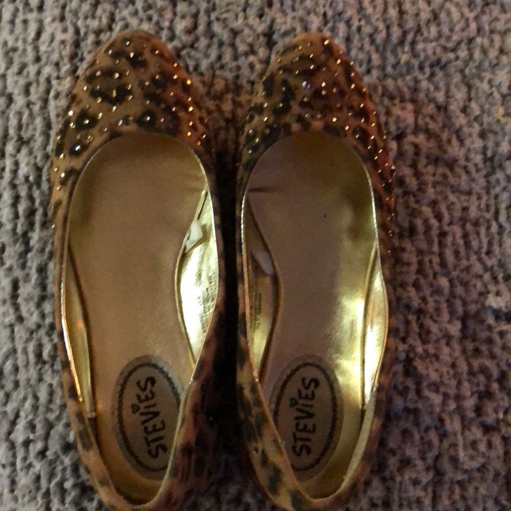 Cheetah print sparkle flats ⭐️🌟⭐️